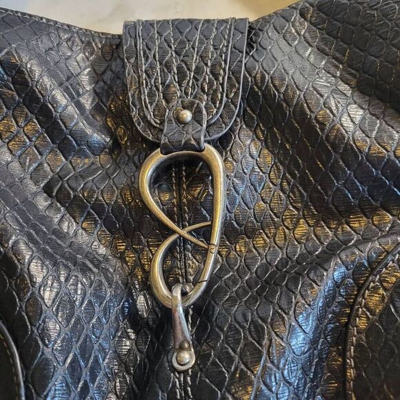 Jessica Simpson Black Slouchy Hobo Shoulder Bag - Picture 4 of 8